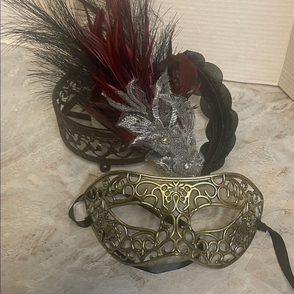 Flapper headband and mask